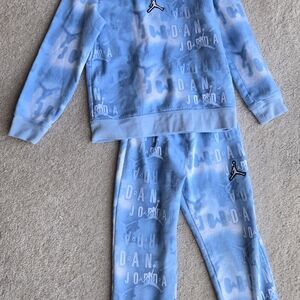 Blue Jordan Sweatshirt and Pants Set